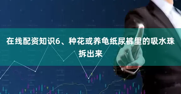 在线配资知识6、种花或养龟纸尿裤里的吸水珠拆出来